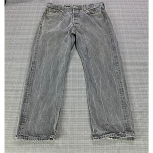 Levis 501XX Jeans Mens 36x30 tag‎ actual 34x27 Straight Fit Grey Button Fly